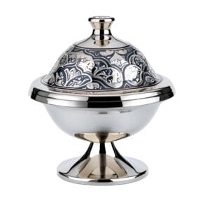 Серебряная икорница Кубачи