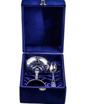 Серебряная икорница с логотипом 9 серебряная икорница с логотипом