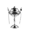 Серебряная икорница с ложками 9 серебряная икорница с ложками