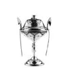 Серебряная икорница с ложками 10 серебряная икорница с ложками