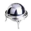 серебряная икорница шар