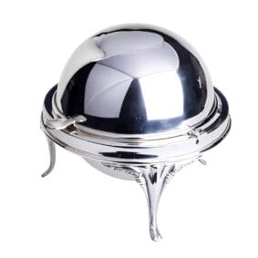 серебряная икорница шар