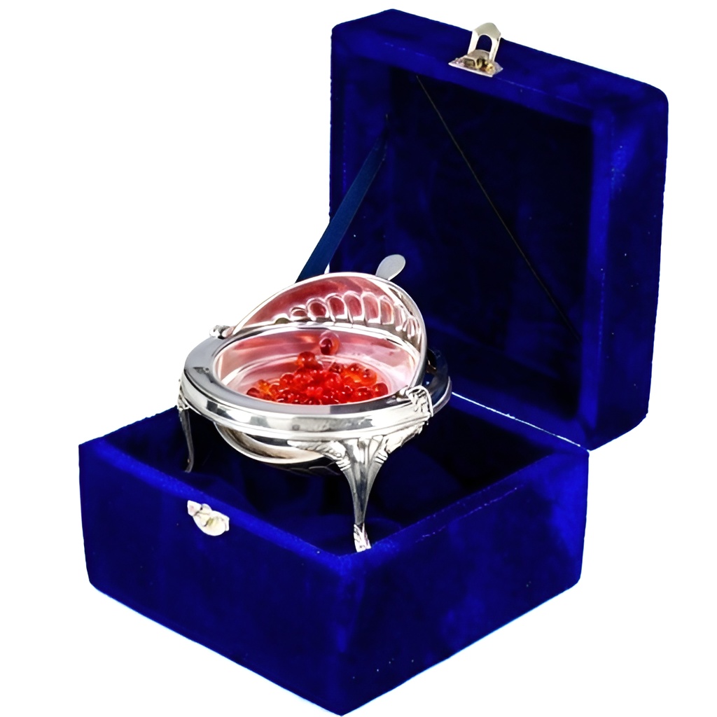 Серебряная икорница Шар 3 серебряная икорница шар