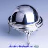 серебряная икорница шар