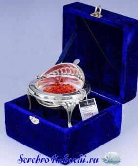 Серебряная икорница Шар 5 серебряная икорница шар