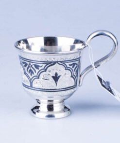 серебряная кофейная чашка