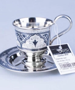 серебряная кофейная пара