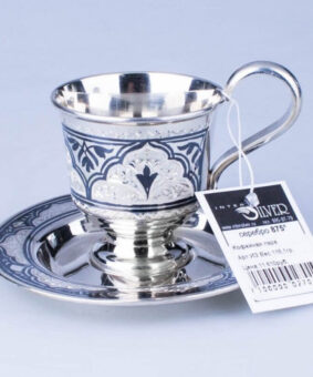 серебряная кофейная пара