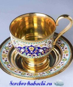 серебряная кофейная пара