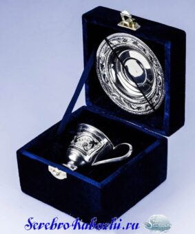 кофейная пара из серебра