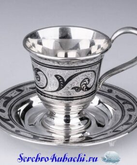 кофейная пара из серебра