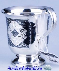 серебряная кружка для чая