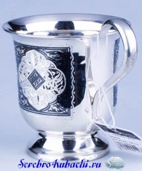 серебряная кружка для чая