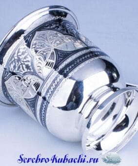 Alternative view of Подарок мужчине серебряная кружка Кубачи