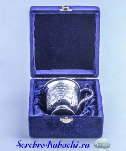 серебряная кружка виноградная лоза