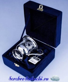 серебряная кружка для чая