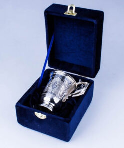 серебряная кружка кубачи в футляре