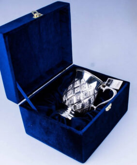 Кружка серебряная "Алмаз" 7 серебряная кружка алмазная грань с футляром