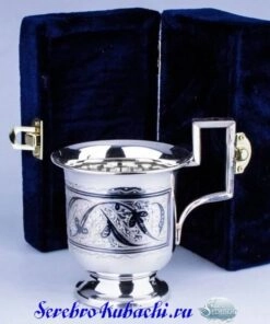 серебряная чашка кубачи