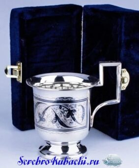 серебряная чашка кубачи