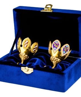 Серебряная пашотница с эмалью 11 Серебряная пашотница с эмалью