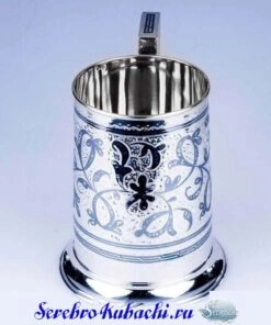 серебряная пивная кружка