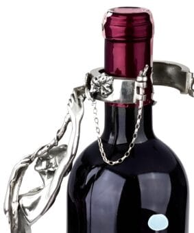 Серебряная подставка под бутылку