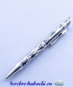 шариковая серебряная ручка