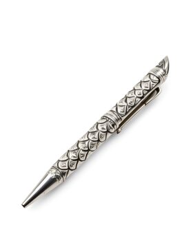 серебряная ручка с гравировкой