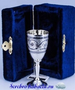 серебряная коньячная рюмка