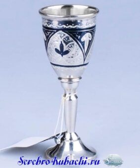 серебряная рюмка для коньяка
