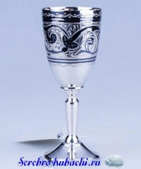 серебряная коньячная рюмка