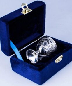 серебряная рюмка кубачи в футляре