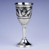 серебряная рюмка с узором кубачи