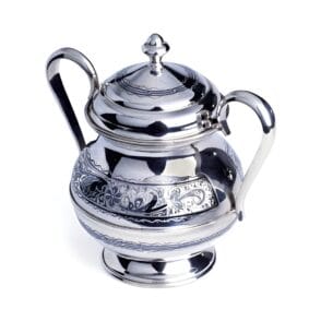 серебряная сахарница