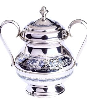 серебряная сахарница