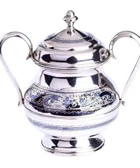 серебряная сахарница