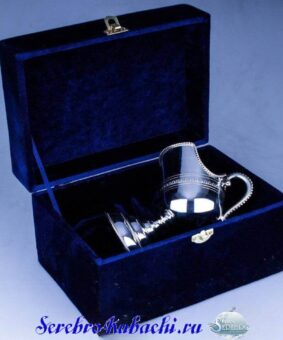 Серебряная сахарница в виде зольника 4
