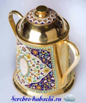 серебряная сахарница