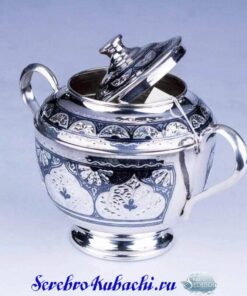 Серебряная сахарница Кубачи 7 серебряная сахарница Кубачи