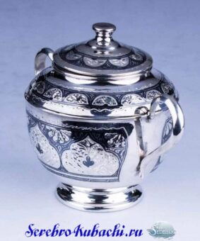 серебряная сахарница Кубачи