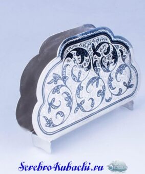 серебряная салфетница