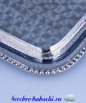 Серебряная масленка Кубачи 14 серебряная масленка