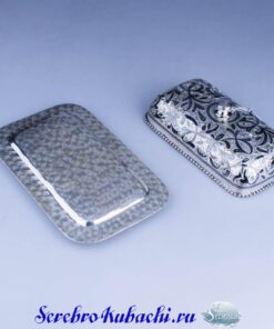 Серебряная масленка Кубачи 15 серебряная масленка