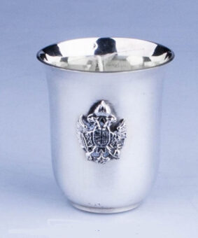 серебряная стопка герб россии