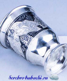 Стопка серебряная Кубачи 6 Стопка серебряная Кубачи 1