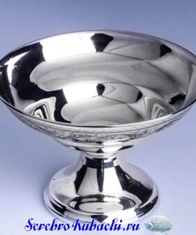 серебряная ваза фруктовница