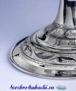 серебряная ваза фруктовница