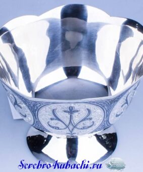 серебряная вазочка Кубачи
