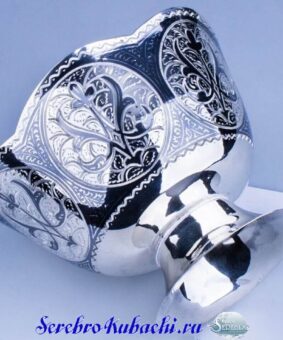 серебряная вазочка Кубачи